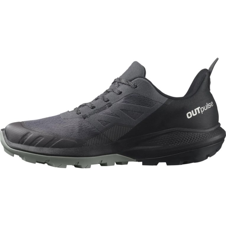 Tenis Senderismo Salomon Outpulse GTX Hombre Negros Grises Oscuro | MX JEHN304